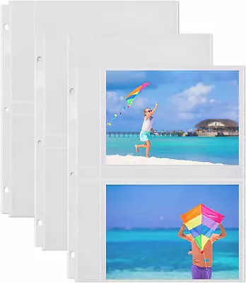 Dunwell Photo Album Refills 5X7 - (25 Pack) For 100 Pictures Photo Sleeve Inse • $12.95