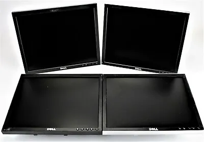 Lot Of Assorted 4 Dell 17  Monitors (1705/1707/1708/170S) No Stands - VGA / DVI • $79.99