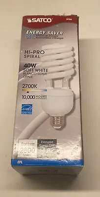 SATCO HI-PRO S7334 Bulb 40W T4 Medium Base Compact Fluorescent • $12