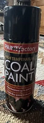 Paint Factory Ceramic Coal Spray Paint High Temperature Black 400ml • £2.99