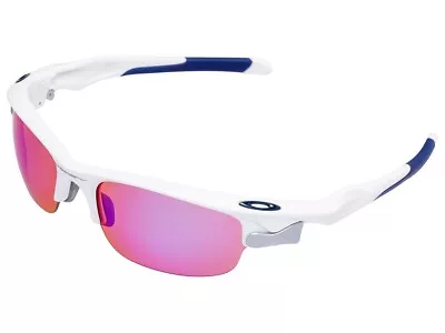 Oakley Fast Jacket Sunglasses OO9097-13 Polished White/VR28 Blue Iridium Grey • $219.99