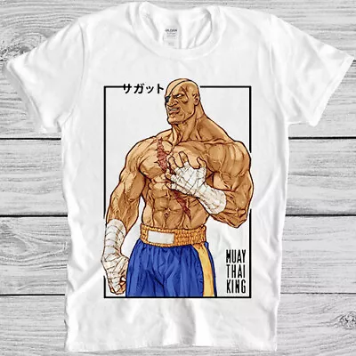 Muay Thai King Sagat Meme Unisex Design Cool Design Retro Gift Tee T Shirt 7193 • $8.02