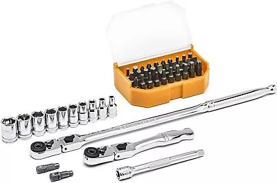 1/4-Inch Drive 6 Point Standard Metric Slim Head Mechanics Tool Set 45-Pieces • $129.99