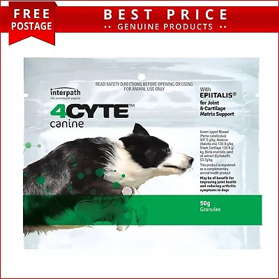 4cyte Canine Supplement Granules For Dogs 50 Gm For Joint Health • $51.93