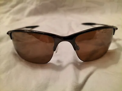 Oakley Half Wire 2.0 Sunglasses Black Chrome/Tungsten Irid Inc Box And Paperwork • £100