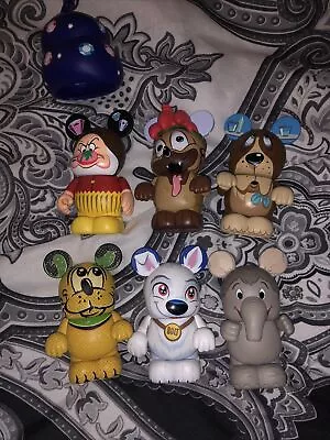 VINYLMATION Set Of 6 Mixed Disney 3” Whisker And Tales Pluto Hathi And Grumpy • $42