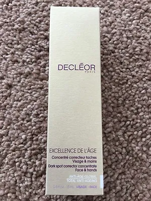 £9.99 • Buy Decleor Excellence De L'Age Dark Spots Corrector Concentrate Face & Hands 15ml