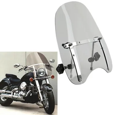 18 X16  Motorcycle Windshield Windscreen For Yamaha V Star XVS650 XVS950 XVS1100 • $69.29