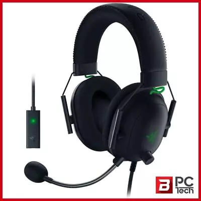 Razer BlackShark V2 Wired Gaming Headset + USB Sound Card • $159