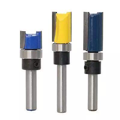 £8.99 • Buy KATSU Flush Trim Pattern Template Router Bit Set 3PCs 1/4 