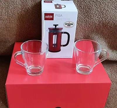 Creative Gift Box Red Set - La Cafetiere Pisa 3-Cup Coffee Maker Metallic Red • £29.99