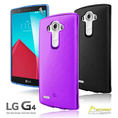 $4.95 • Buy Matte Gel Case Cover For LG G4 + Screen Guard TPU Jelly Soft 
