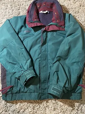 Vintage Columbia Bugaboo 2 In 1 Ski Jacket Fleece Men’s L Teal Pink Purple Rare • $35