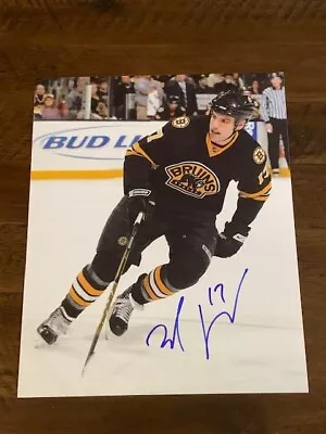 Boston Bruins Milan Lucic Autographed 8x10  Photo Pose 2 • $65