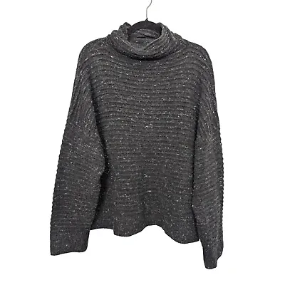 Madewell Womens Size 3X Donegal Belmont Mockneck Sweater Coziest Yarn Storm • $33.88