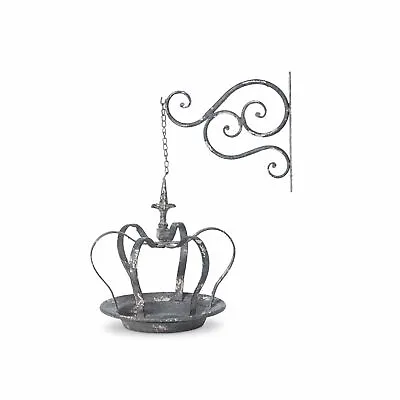 Park Hill Collection Hanging Crown Bird Feeder With Metal Wall Bracket • $59.68