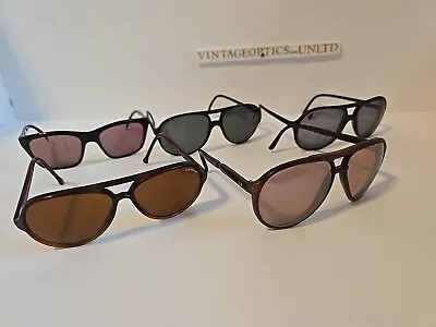 Lot Of 5 Pairs Of Bolle Vintage Aviator And Vaurnet Style Sunglasses • $159.99