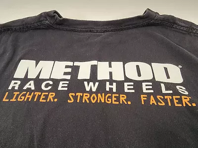 Vintage Official Method Race Wheels Lighter Stronger Faster XL Car Shirt Cotton • $17.59