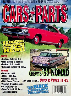 Vtg Cars And Parts Magazine October 2002 69 Dodge Charger 500 Hemi M1160 • $11.04