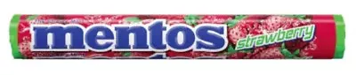 Mentos STRAWBERRY Candy Chewy Mints - 14 Mints Per Roll - 1.32 Oz - 1 ROLL • $9.99