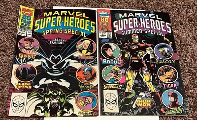 Marvel Super-Heroes Special Spring & Summer #1 2 Moon Knight  Iron Man  1990 • $0.99