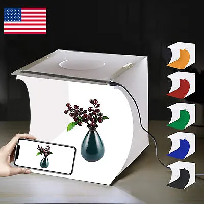 LED Photo Booth Shooting Box Folding Boxes Portable Lightbox Studio Take Picture • $9.76