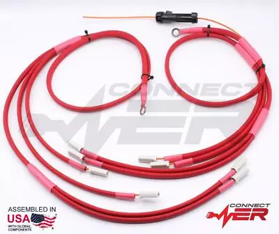 CHEVROLET GMC 6.5L Turbo Diesel 1200°F Insulated Glow Plug Harness - Red • $119.99