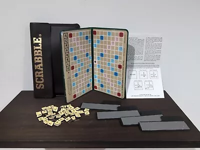 Pocket Travel Scrabble Game Board ‘magnetic’ Cling-on Rubber Tiles • $14.68