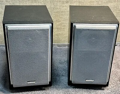 Two JVC Shelf Speakers 2-way - Model SP-UXS77B 20W.. Awesome Sound In Mint Cond! • $49.99