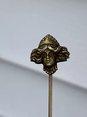 Antique Art Nouveau Woman’s Face Stick Pin  • $14.25
