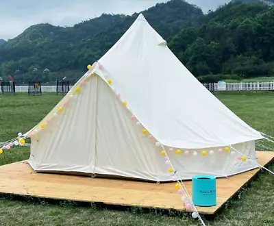 4M Bell Tent With 900D Oxford Fabric 4Season Tent Glamping Yurt Tent For Outdoor • $539