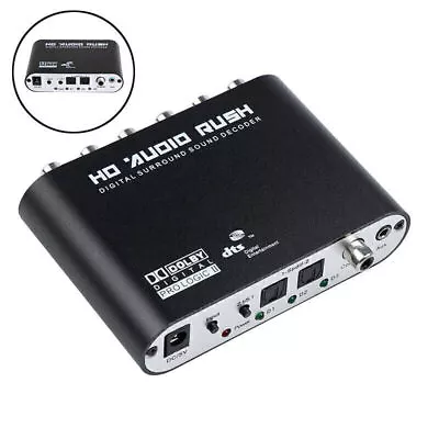 DTS AC3 5.1 CH SPDIF Coaxial Audio DTS/AC-3 To 5.1 Analog Decoder Converter Part • $28.53
