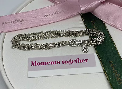 $55 • Buy PANDORA STERLING SILVER 45cm CABLE CHAIN NECKLACE Genuine 925 ALE  - #590200