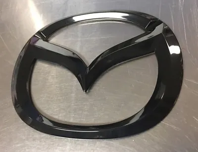 Mazda Flying M Black Out Front Emblem Badge For ALL Mazdaspeed 3 & 6 MS3 MS6 OEM • $500