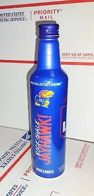 $13.95 • Buy 2022 Kansas Jayhawks Collectible Bud Light Aluminum Beer Bottle Screw Cap Empty