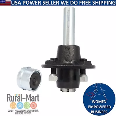 Round BT8 Spindle 4 On 4  Bolt Idler Hub And 1  Trailer Axle Assembly 2000 Lbs • $37.97