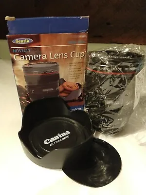 Sentik Novelty Camera Lens Cup NEW & BOXED Photography Gift Canina Ultrasonic • £7.75