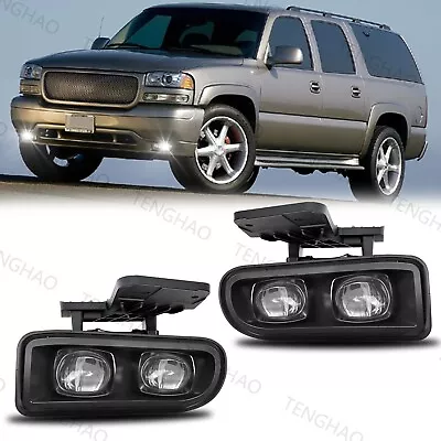 For GMC 1999-2002 Sierra 2000-2006 Yukon LED Fog Lights Front Bumper Lamps • $63.99