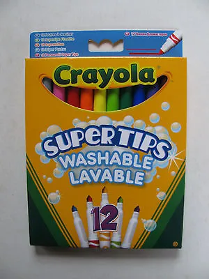 Crayola Markers Washable Felt Tip Pens Fine Line Colours Supertips Kids Fun BNIB • £4.50