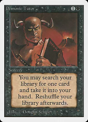 $87.99 • Buy MTG Demonic Tutor  – Unlimited Card # 105