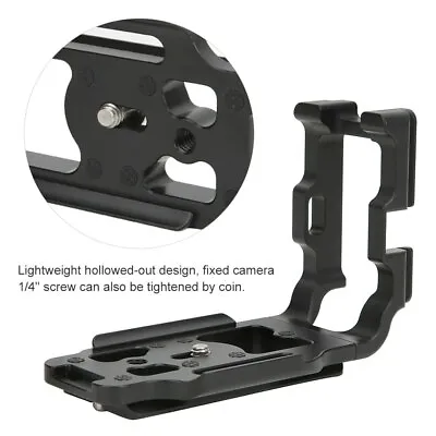 Alum L Plate QR L Handle Grip Bracket Tripod Holder FMount Or Canon 5D2 5DII SLR • $28.79