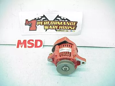 NEW MSD DYNAFORCE One Wire ALTERNATOR 32-61 AMP & Aluminum V-Belt Pulley • $300