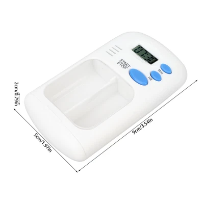 £9.76 • Buy Smart Pill Dispenser Portable Automatic 2 Grids Pill Organizer With Alarm IDS