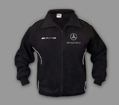 New Man Mercedes AMG Racing Motor Sport Fleece Jacket Apparel Embroidered • £55.20