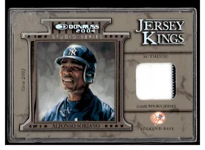 2003 Donruss Jersey Kings Studio Alfonso Soriano 03 DK • $6.95