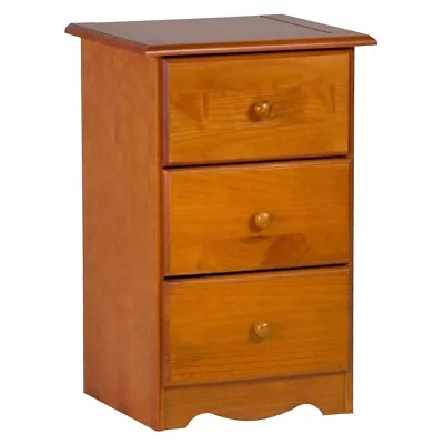 Modern Farmhouse Nightstand 3 Drawer Bed Table With Drawers Solid Wood Maple • $199.99