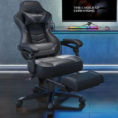 ELECWISH Gaming Chair Ergonomic Swivel Recliner Office Seat W/ Lumbar Support • $149.99