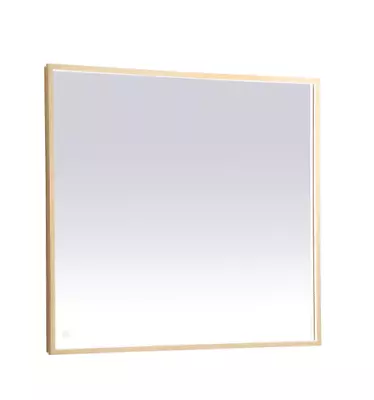 Elegant MRE63640BR Pier Brass LED Mirror By Elegant Lighting Item# ELE-MRE63640B • $180