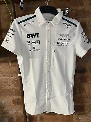 £16.95 • Buy Aston Martin F1 Formula 1 Race Team Pirelli Short Sleeve Button Up Shirt Ladies