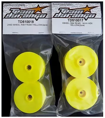 $12.35 • Buy Team Durango TD510017 TD510018 F/R Wheels DEX210 DEX410 V5 V4 V3 DEX410R 14mmHex
